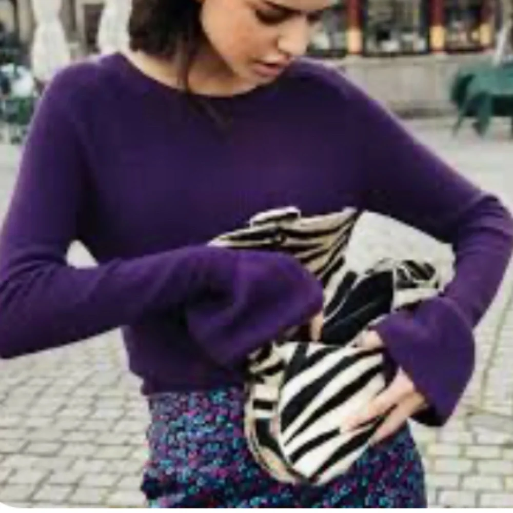 NEW Macy's STYLE & COMPANY Womens Purple Bell Sleeve Sweater Petites Size: PS